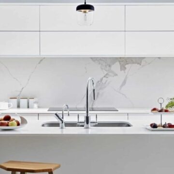 Choose the Unconventional Materials for Modern Kitchen Splashbacks with AI