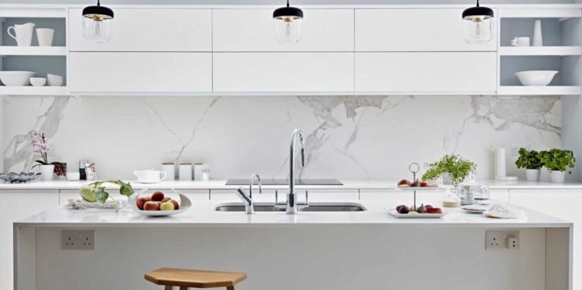 Choose the Unconventional Materials for Modern Kitchen Splashbacks with AI